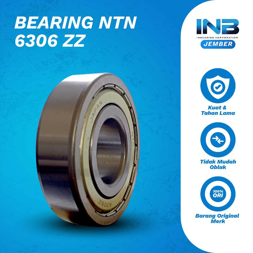Laker Bearing 6306 ZZ NTN Bearing Pompa Air Ns 100 Bearing Gardan Quick G 1000 Boxer Original NTN IN