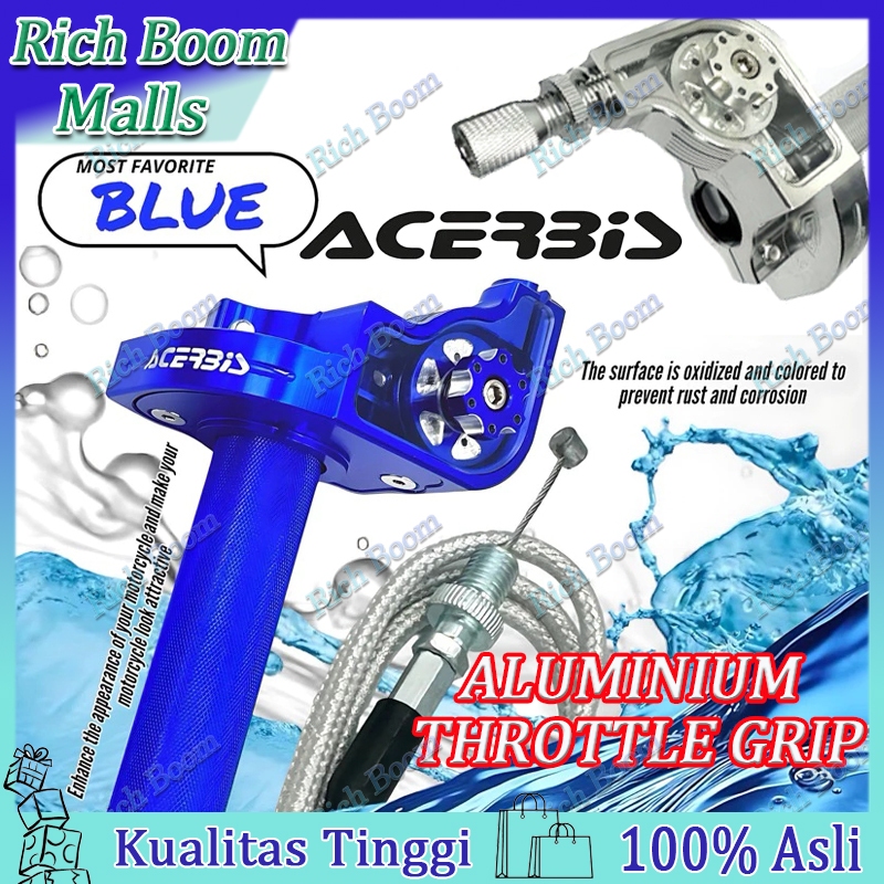 【Stok dikirim dari jakarta】ACERBIS Gas spontan cnc 1 kabel Gas spontan full cnc Gas spontan vortex G
