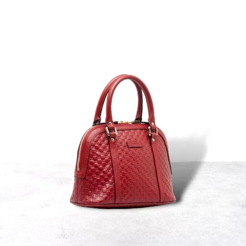 Original Gucci gucissima GG mini dome Red small24x18.5x12