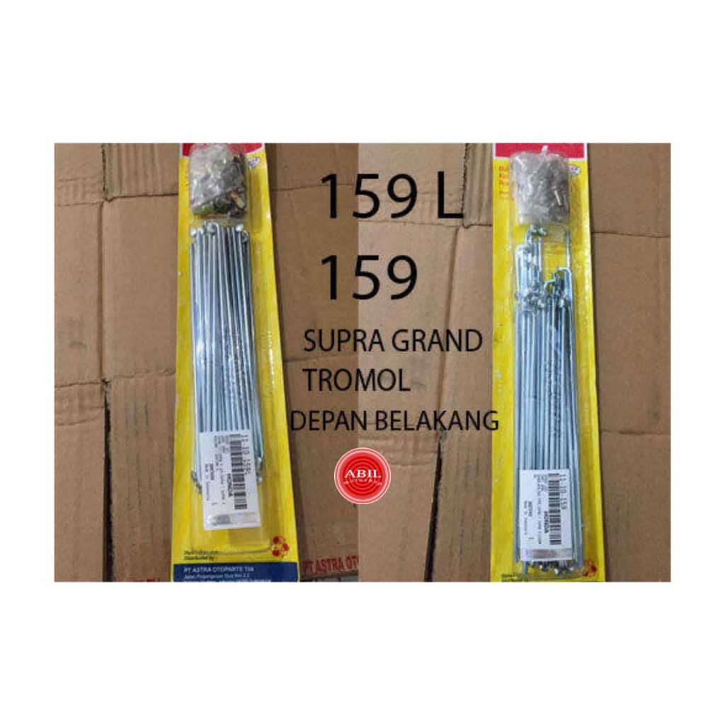 ruji ring 17 ukuran 159 dan 159L depan belakang grand, supra kharisma aspira