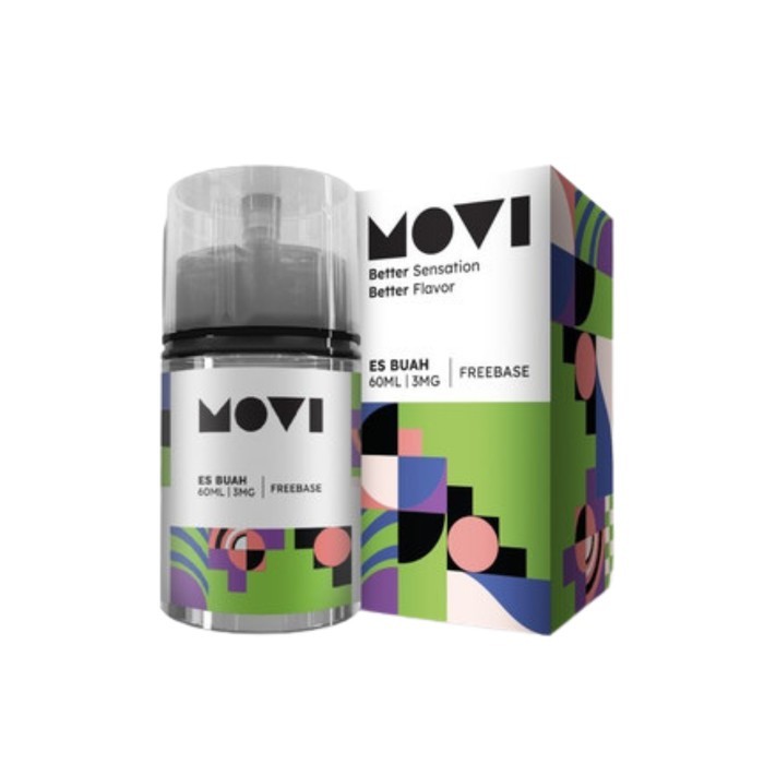 Movi Es Buah Campur 3MG VOL. 60ML Liquid Freebase Dingin *100% Authentic By Movi Project - TERMURAH