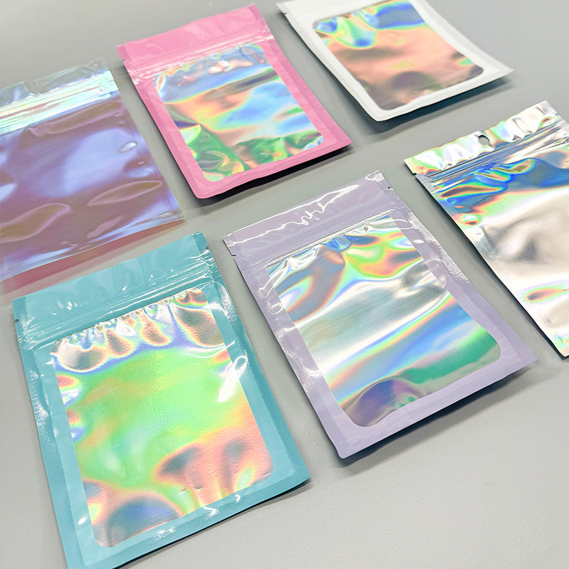 

ST641 - Kantong Mini Packing Aksesoris Hologram Ziplock Plastik Photo Card Packing Lomo Card