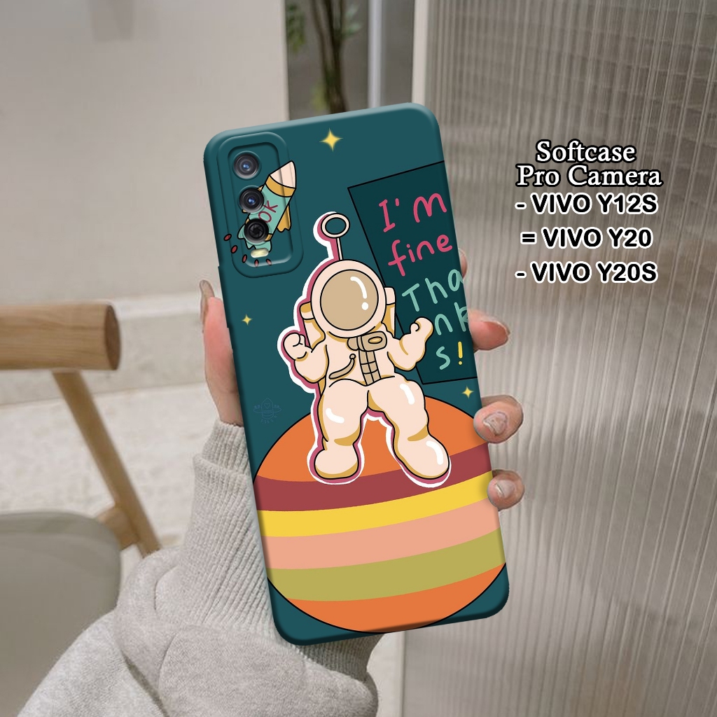 Softcase Vivo Y12S / Y20 / Y20S - ORORA - Casing Vivo Y12S Vivo Y20 Vivo Y20S - Motif case Astronot 