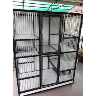 Kandang Kucing Jumbo 2 Tingkat / Kandang Kelinci / Kandang Hewan Aluminium / Free ongkir 35km dari t