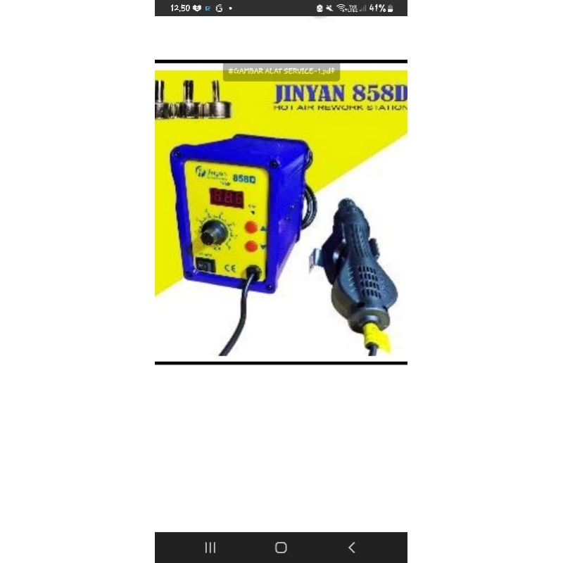 BLOWER BLOWER DIGITAL HOT AIR JINYAN 858D REWORK STATION