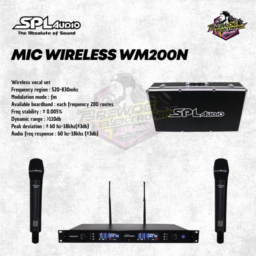 MIC WIRELESS SPL WM200N ORIGINAL BREWOG SPL AUDIO