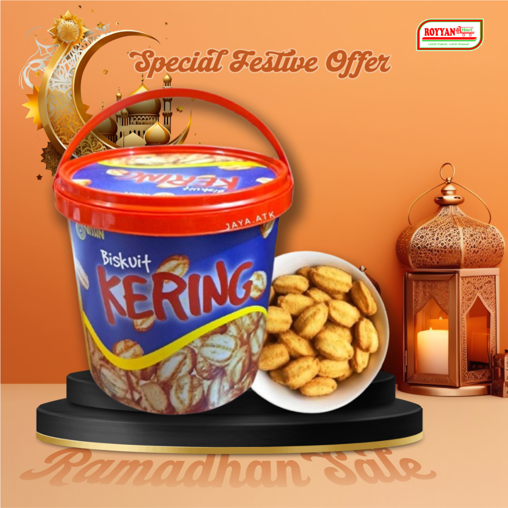 

PROMO Ramadhan NISSIN BISCUIT KERING Ember Toples 450g 1 KARTON (6PCS) Menu Wajib Idul Fitri