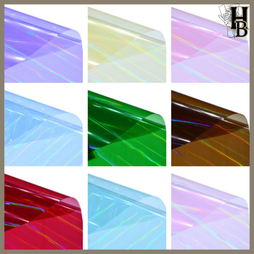 

15 LEMBAR Kertas Buket Kilat Cellophane Hologram Symphony Film Flower Wrapping Hologram 6115