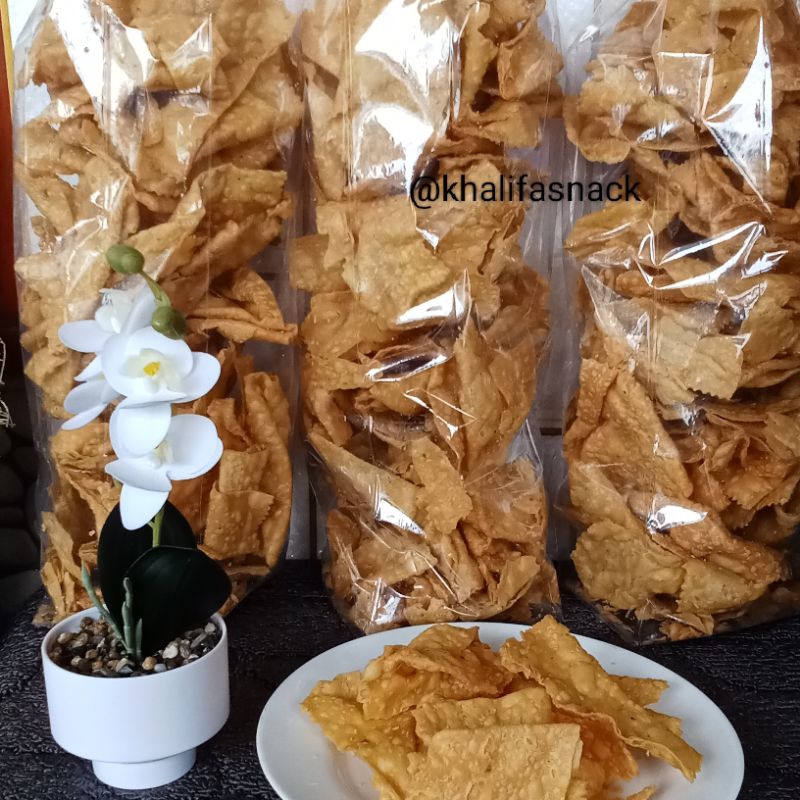 

Keripik Pangsit 1kg , 500g, 250g