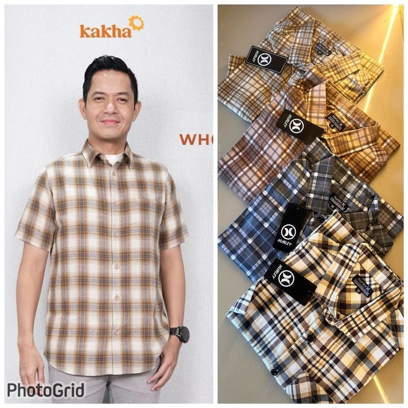 Kemeja kotak hurley