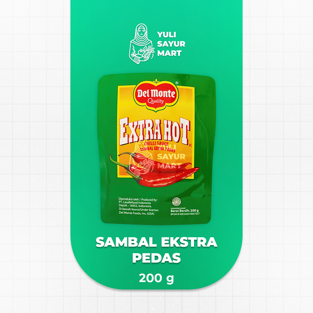 

Del Monte Extra Hot Chili Sauce 200g - Yuli Sayur Mart