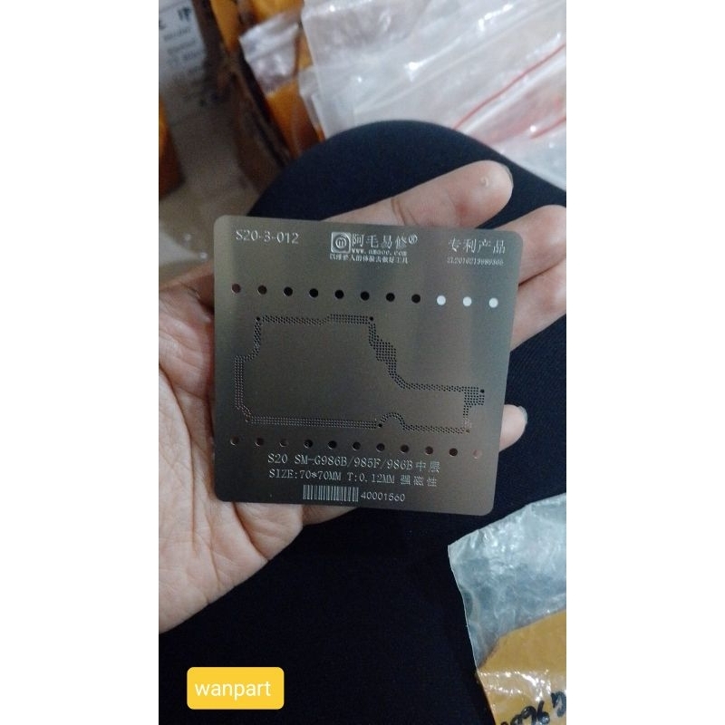 plat BGA SAMSUNG S20 PLUS / CETAKAN BGA SAMSUNG G986B ( S20-3-012 )
