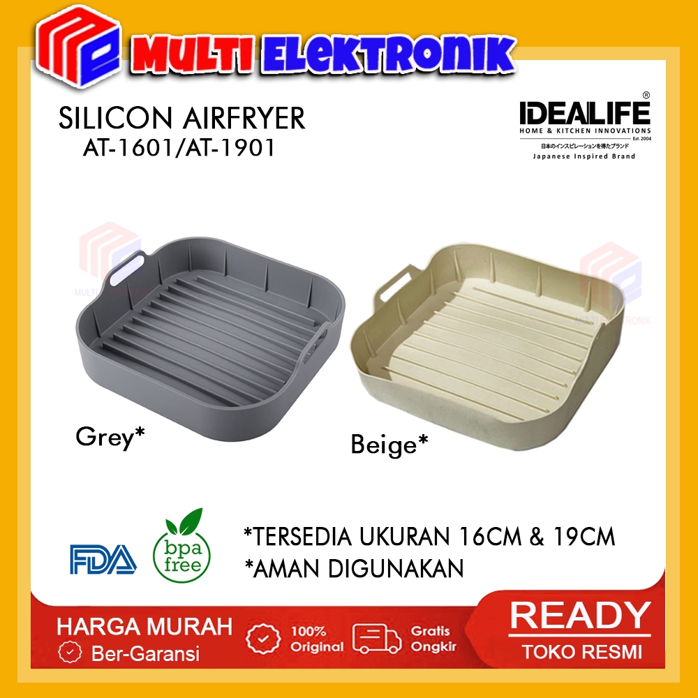 IDEALIFE Air Fryer Silicon - Basket Keranjang Baskom Air Fryer Silikon