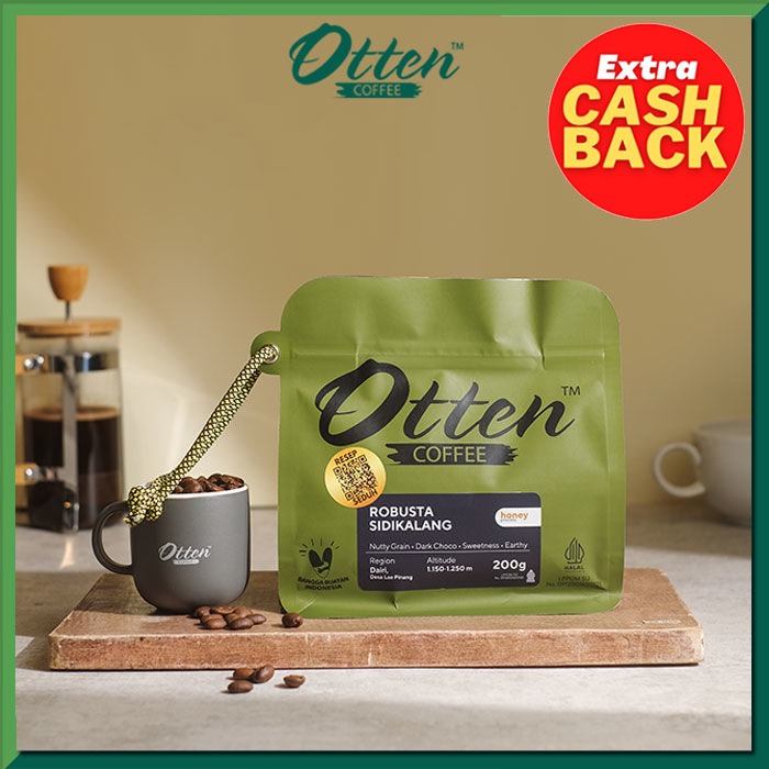 

Kopi Robusta Sidikalang 200g - Biji / Bubuk Kopi Otten Coffee