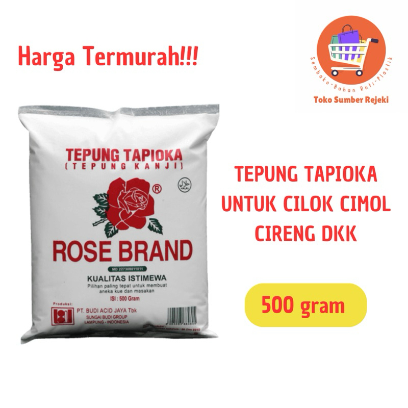 

Tepung Tapioka ROSEBRAND 500 gram - Murah Expired Lama Stok Baru