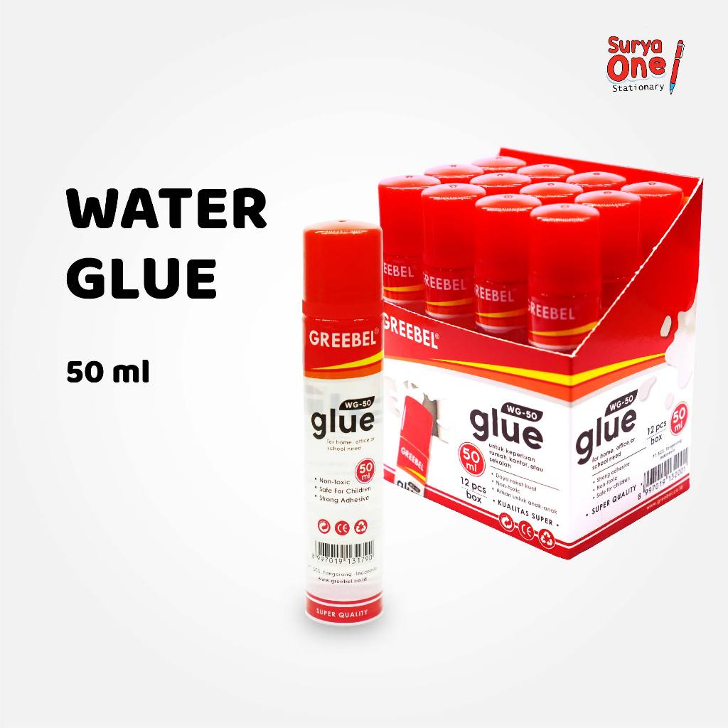 

Lem Kertas Cair 35ml Dan 50ml / Water Glue / Lem Kertas / Lem Cair GREEBEL / Vemilo