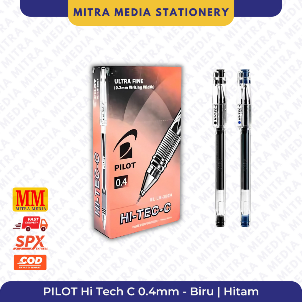 

Pilot Ultra Fine HI-TEC-C Pena Hi-tech Hitech 0.4mm - Hitam Biru ORIGINAL (PCS)