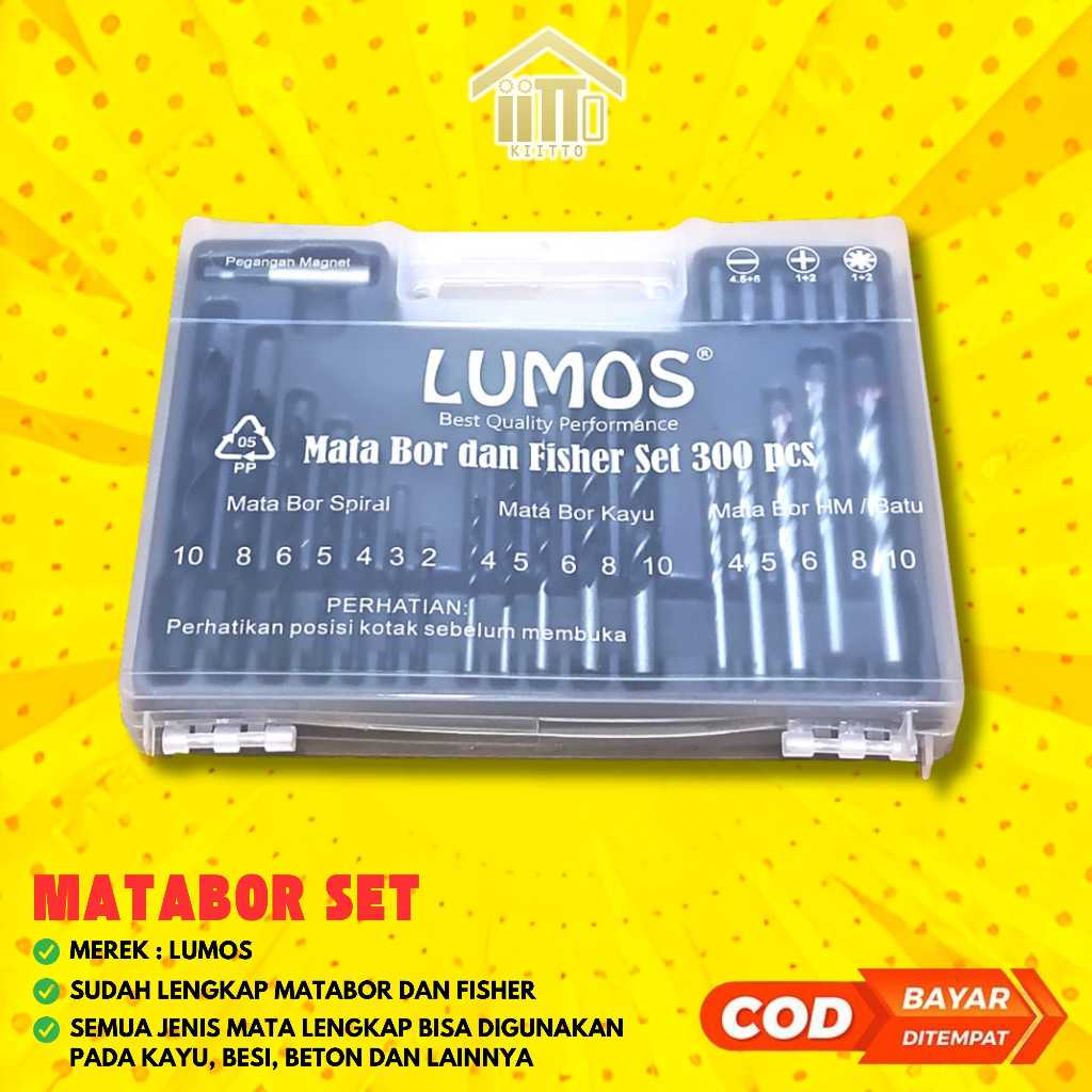 MATA BOR SET LENGKAP KAYU, BESI, BETON, OBENG / MATA BOR SET KENMASTER KAYU, BESI BETON, OBENG, MATA