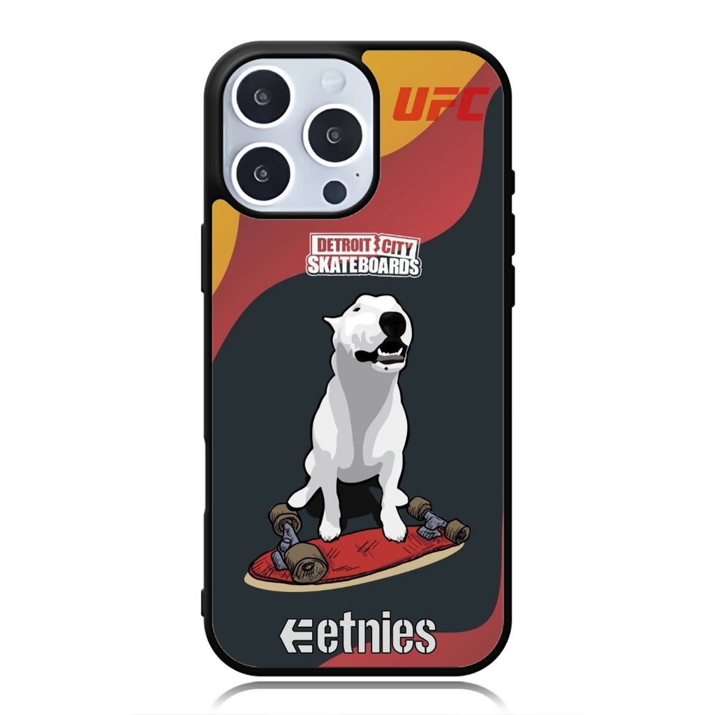 Case iPhone 17 16 15 14 13 12 11 X 8 7 6 XR Mini Plus Pro Max TPU Softcase ETNIES Skateboard Detroit
