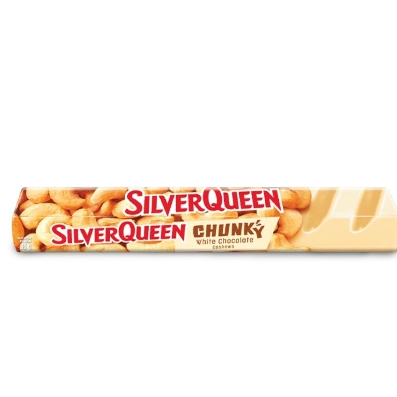 

SilverQueen Cokelat Chunky Bar 85 g Almond White Chocolate Milky Chocolate Cashew