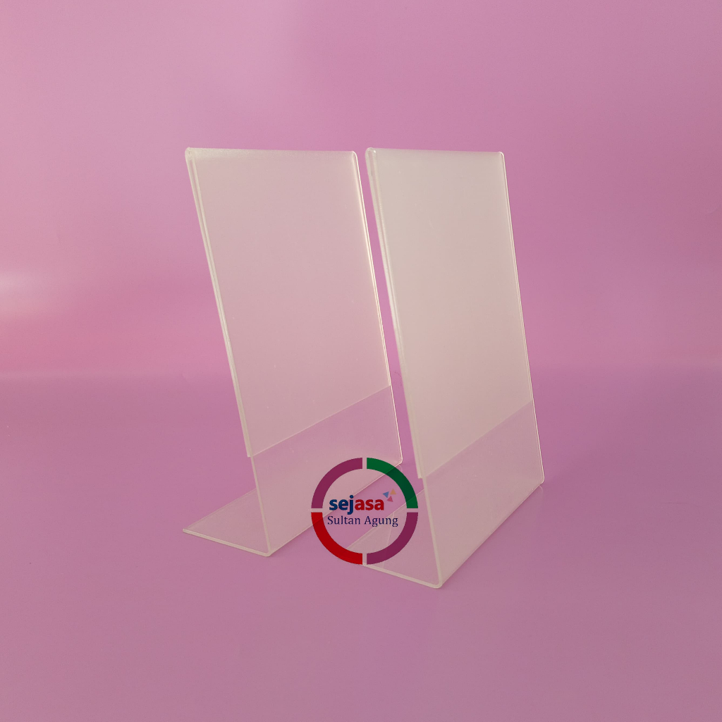 

Tempat Brosur Akrilik A6 | Acrylic Tent Holder 2 Sisi
