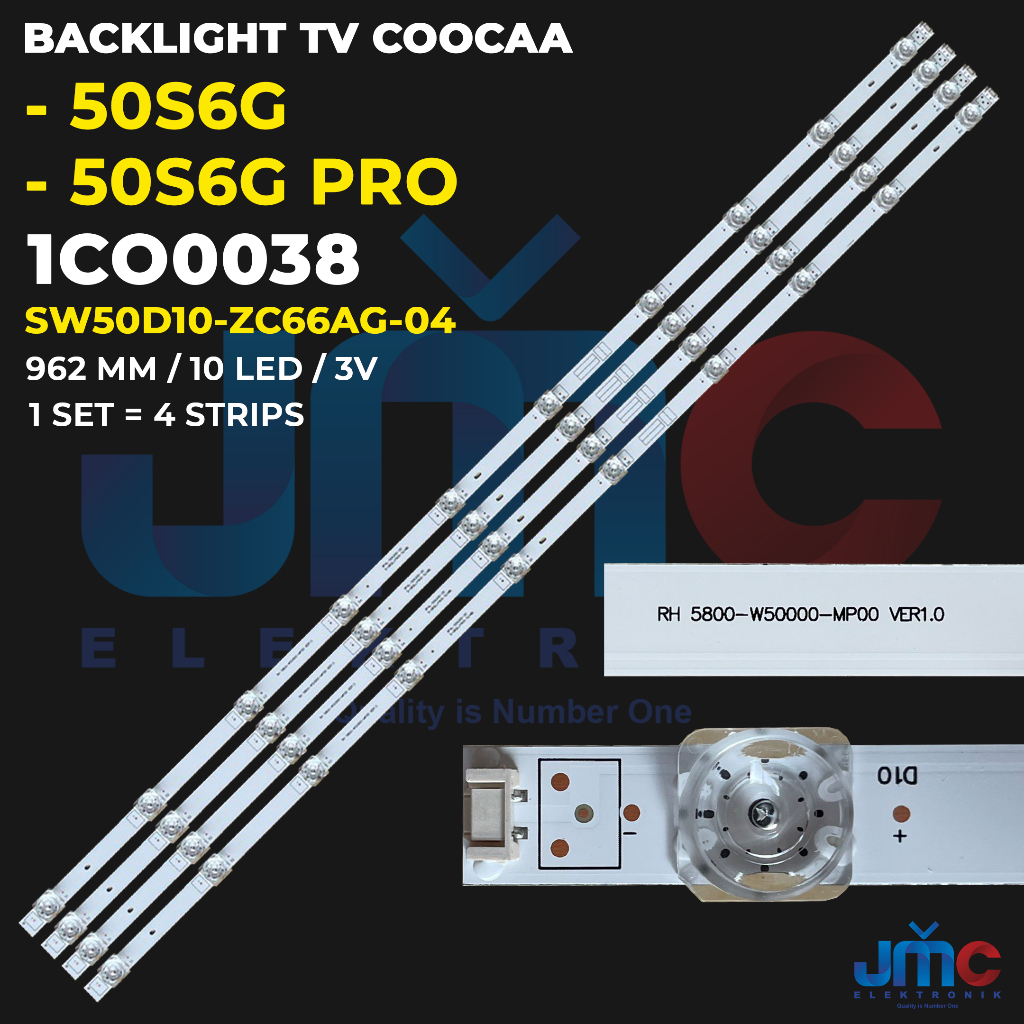 Backlight TV COOCAA 50 Inch 50S6G PRO SW50D10-ZC66AG-04