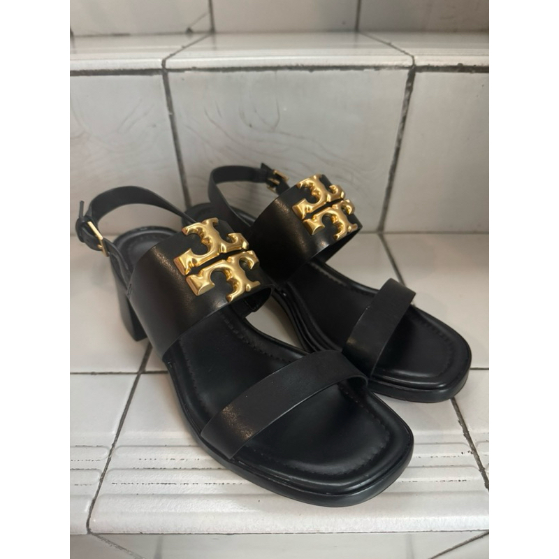 [PRELOVED] SEPATU TB ELEANOR HEEL SANDAL sepatu hitam branded asli