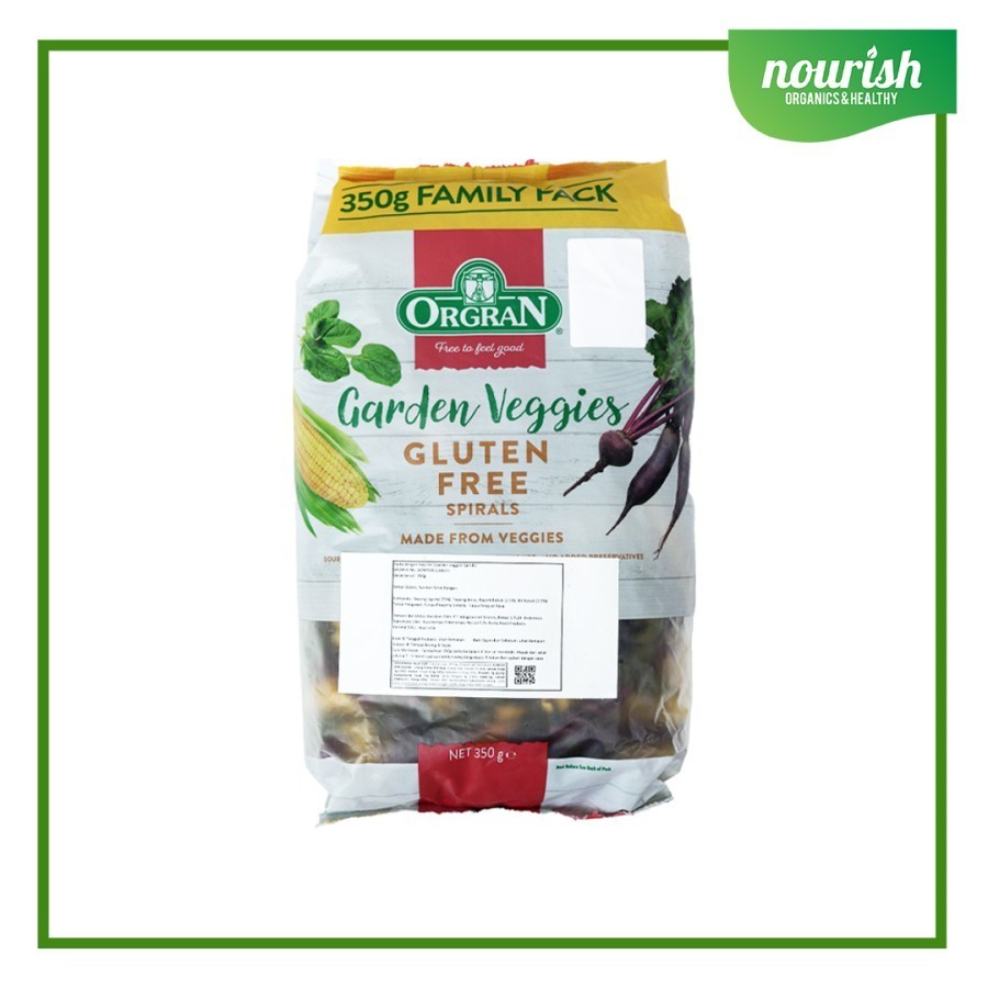 

Orgran, Garden Veggies Gluten Free Rice SPIRAL 350gr