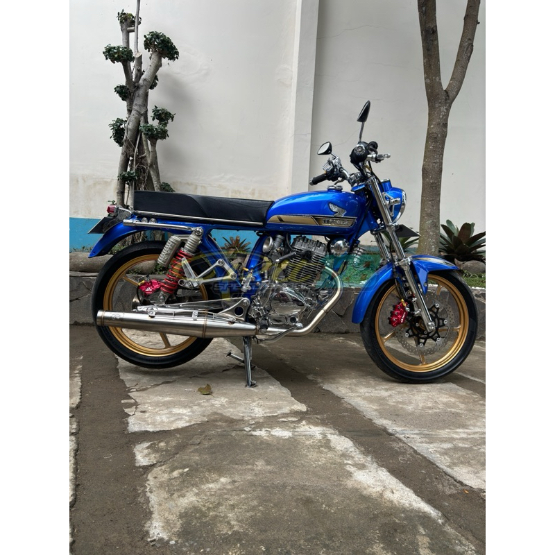 KNALPOT CB125J PEKAJAMAN MUFFLER STAINLESS KNAPOT CORBI CB 125 J STENLIS P PEKAJAMAN RACING ORIGINAL