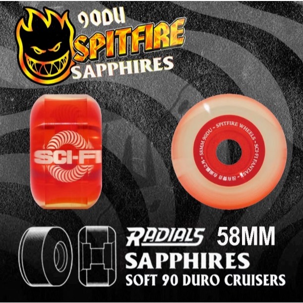 Spitfire wheels original skateboard wheels roda soft sci-fi formula four F4