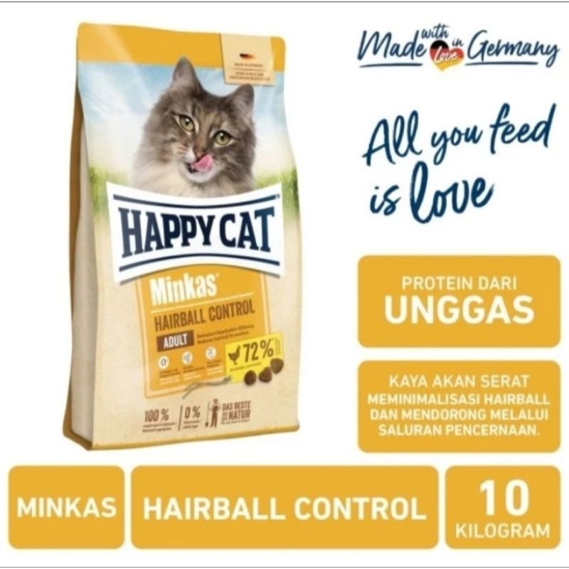 Happy Cat Minkas Hairball Control 10 kg / HappyCat Hairball 10kg