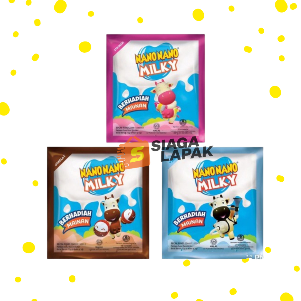 

Permen Nano Nano Milky Susu 12gr Aneka Varian Rasa