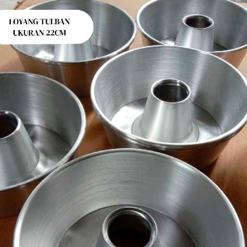 Loyang bolu tulban press tanpa sambungan 18 20 22 24 Cm