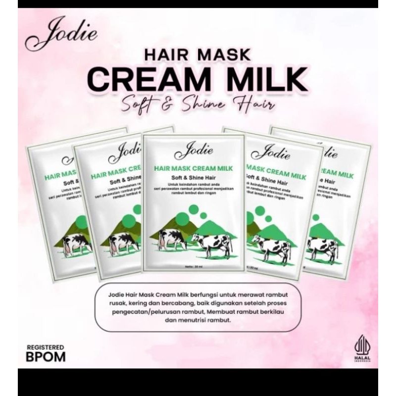 Jodie missdear Hair Mask Cream Milk Soft & Shine 30ml