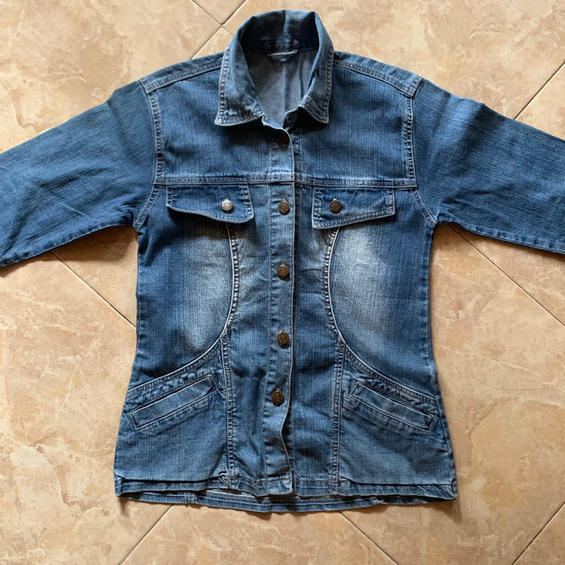 PRELOVED JACKET JEANS SLIMFIT WANITA