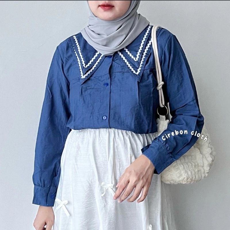 Maury Blouse Kerah Renda