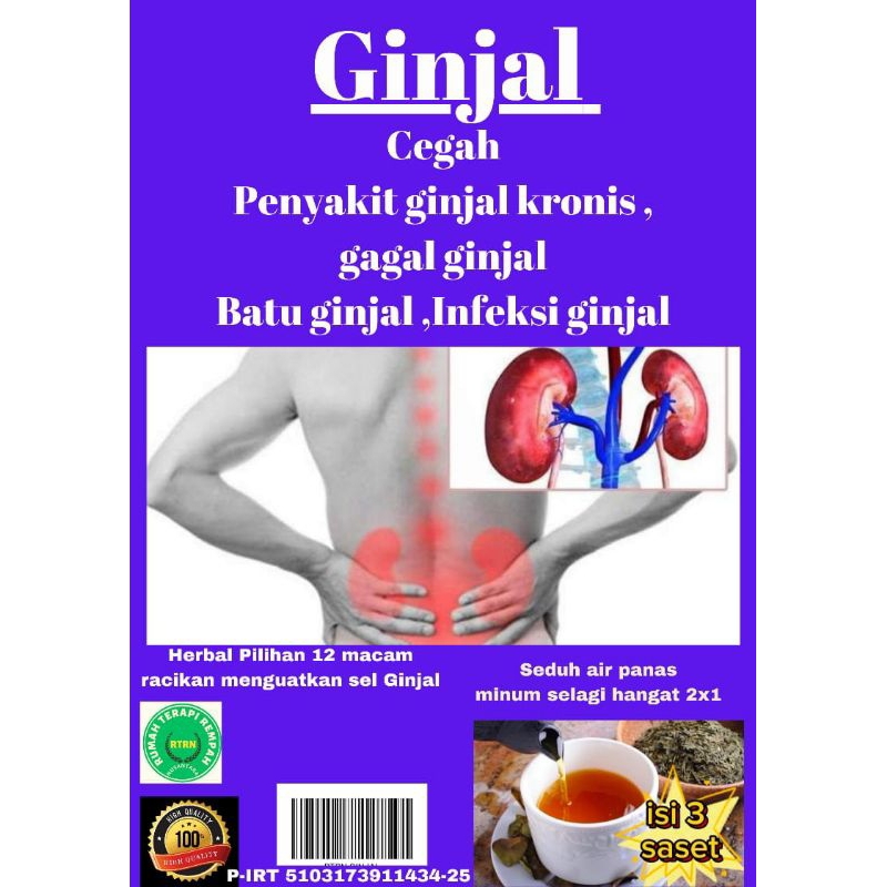 

Teh herbal Ginjal, menguatkan sel ginjal dan memperbaiki organ.Ampuh