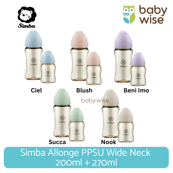 Simba Allonge PPSU Wide Neck 200ml + Allonge PPSU Wide Neck 270ml - Botol Susu Bayi