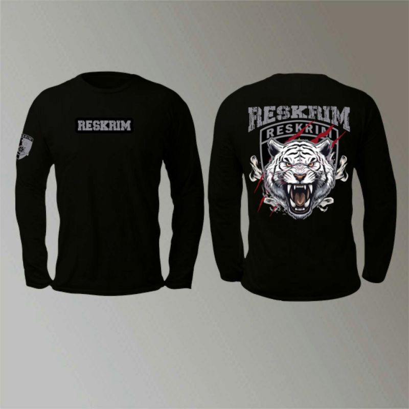 KAOS POLISI RESKRIM TANGAN PANJANG KAOS  RESKRIM TANGAN PANJANG