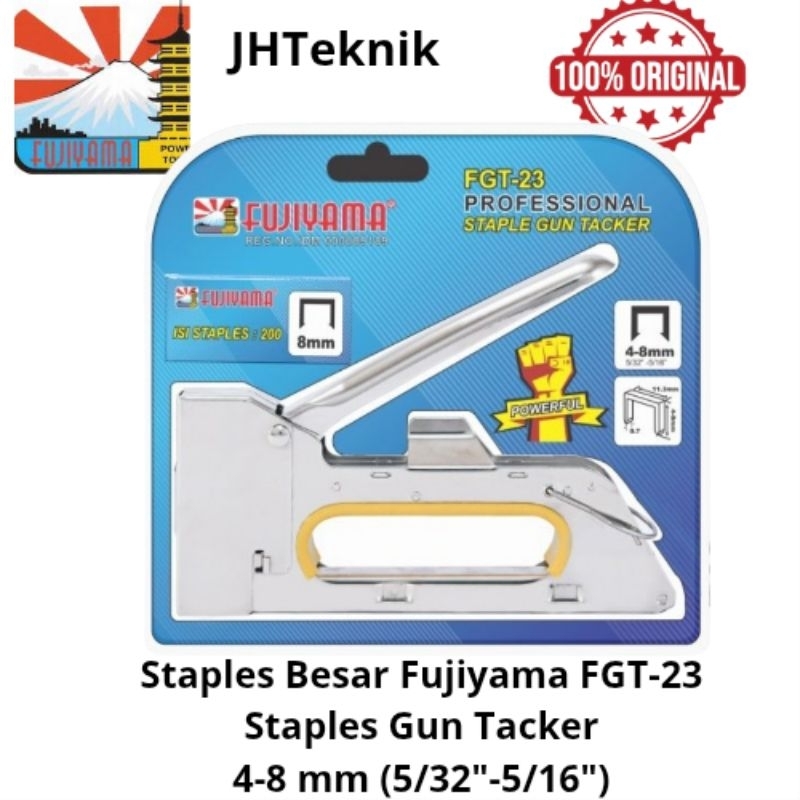 

JHTeknik Staples Gun Tacker FGT-23 FUJIYAMA/Staples Besar FGT-23 4-8mm FUJIYAMA 100% ORIGINAL