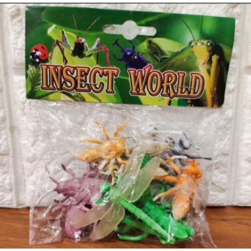 Mainan Karet Serangga Insect World Figure Set
