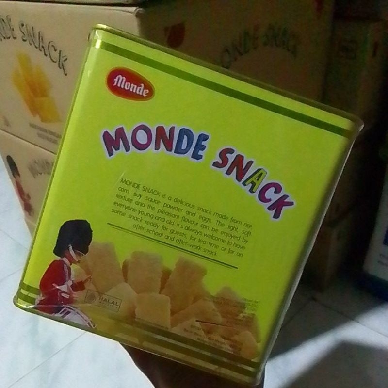 

( Ready Stok Exp. 12/25 ) Monde Snack Gold 450gr Kaleng Kotak Biskuit Kue Kering Camilan