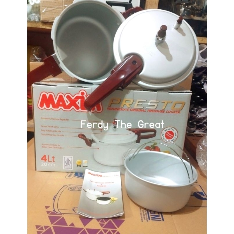 Panci Presto Maxim 4 liter / panci pelunak daging / panci serbaguna