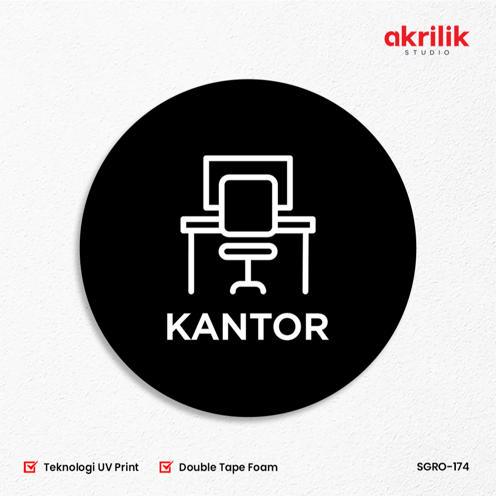 Label Ruangan Kantor Papan Nama Signage Akrilik Acrylic Sign Board Dinding Pintu