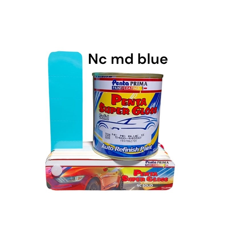 CAT DUCO PENTA NC WARNA STANDART SOLID SUPER GLOSS NC MD BLUE ISI 200 GRAM