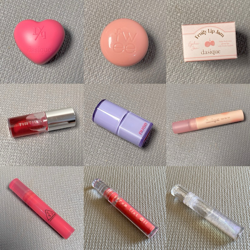 (SALE) PRELOVED MAKEUP LIP TINT GLOSS BLUR Dasique Fwee Tirtir 3CE Romand Nuse 4U2 Alternative Stere