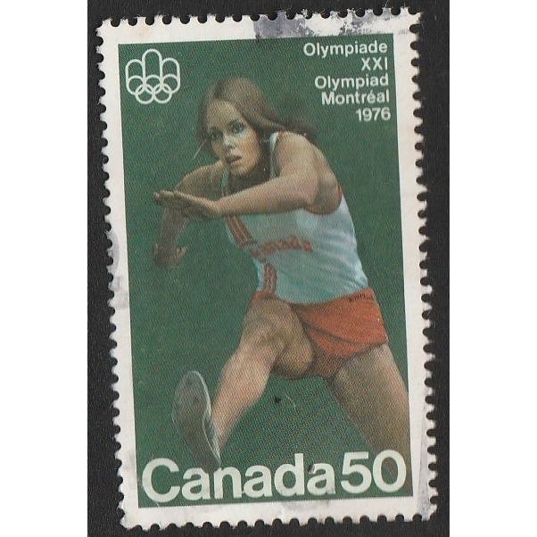 

A 11604 SATU BUAH PRANGKO CANADA 50C TEMA OLIMPIADE MONTREAL 1976 DENGAN KONDISI SDAH ADA CAP