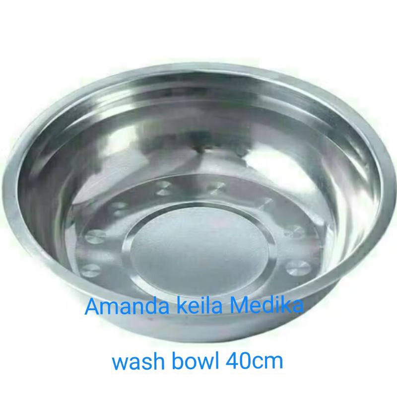 Wash Basin Bowl Stainless 40cm / Baskom Medis Stainless 40cm