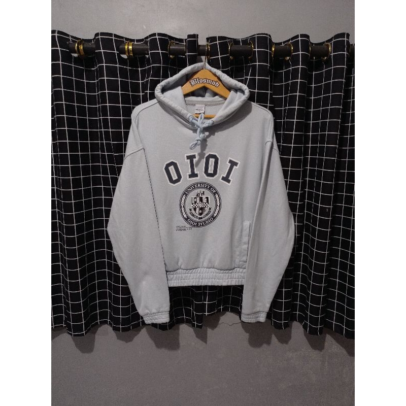 hoodie boxy oioi 5252 sky blue second