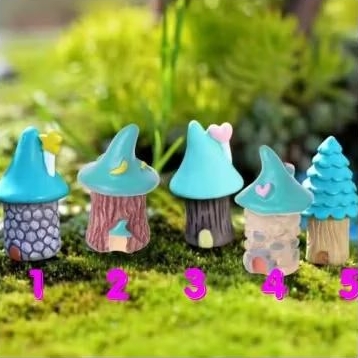 Maket Miniatur Rumah Jamur Mini